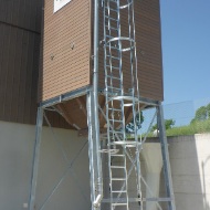 Small timber silo 25m3 in Bachs