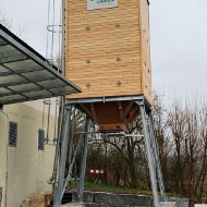Petit silo carré en bois 30m3 à Wil ZH